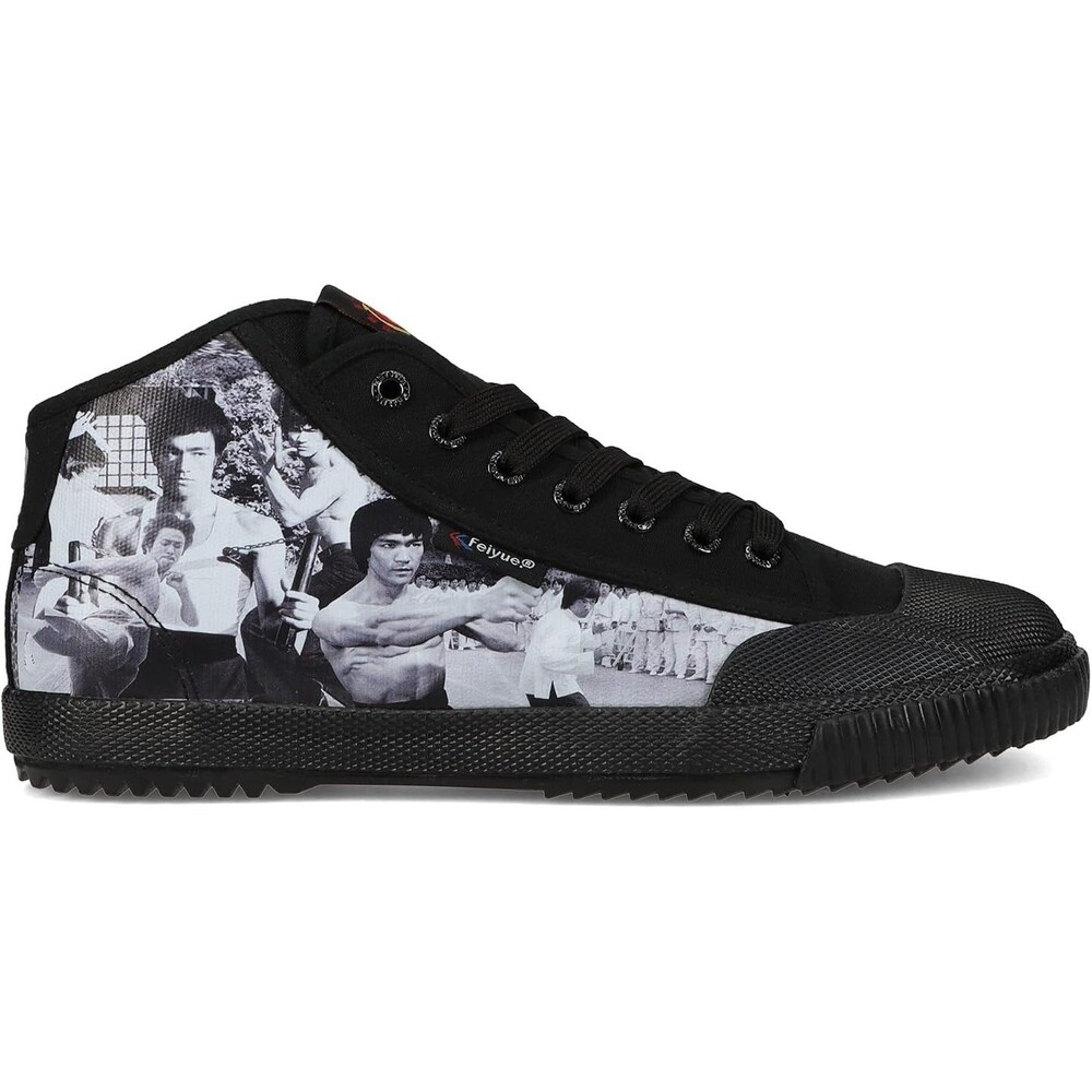 Feiyue x Bruce Lee 1920 Lo Black Martial Arts Sneakers Men 9 Women 11 FU100182M